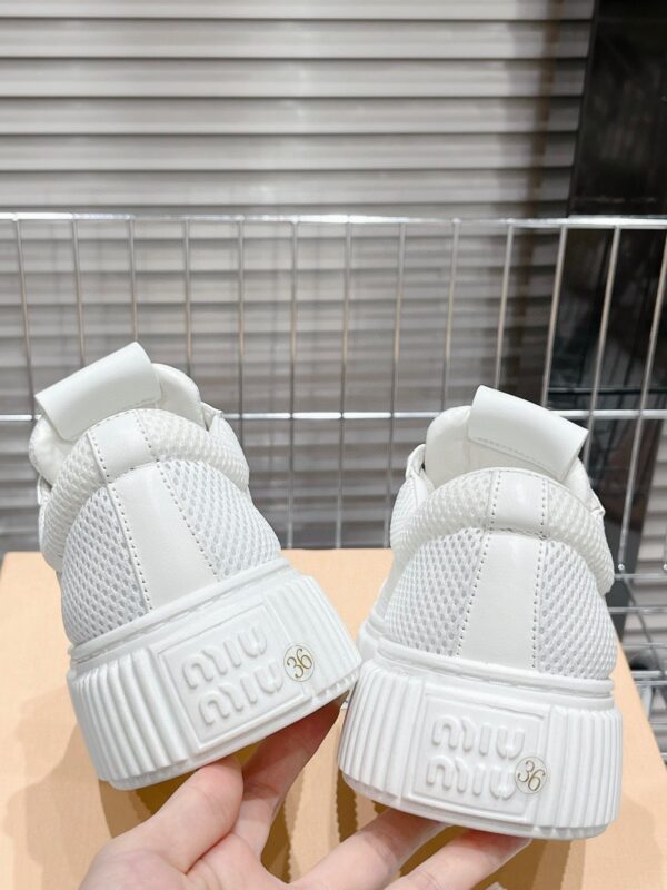 Miu Miu thick soled white shoes - Image 6