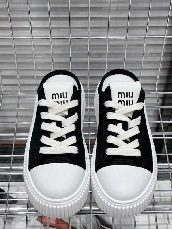 Miu Miu thick soled white shoes - Image 2