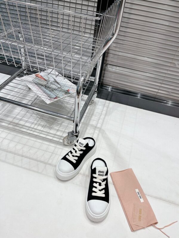Miu Miu thick soled white shoes - Image 7