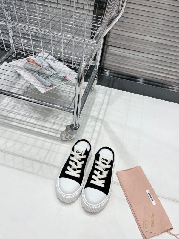 Miu Miu thick soled white shoes - Image 8