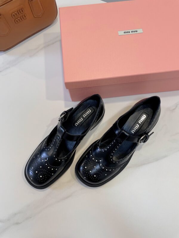 Miu Miu British style loafers - Image 8