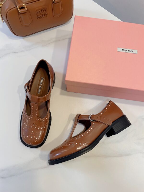 Miu Miu British style loafers - Image 8