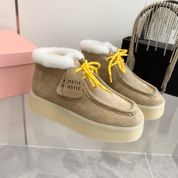 Miu Miu thick soled high top shoes - Image 3