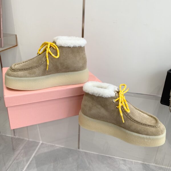 Miu Miu thick soled high top shoes