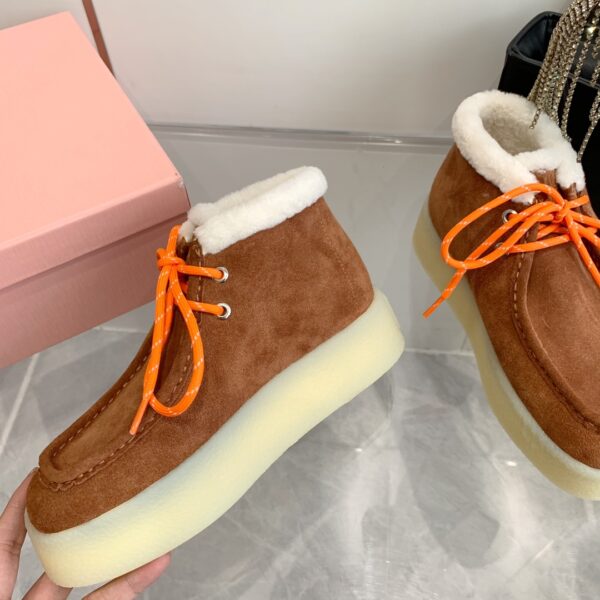Miu Miu thick soled high top shoes - Image 4