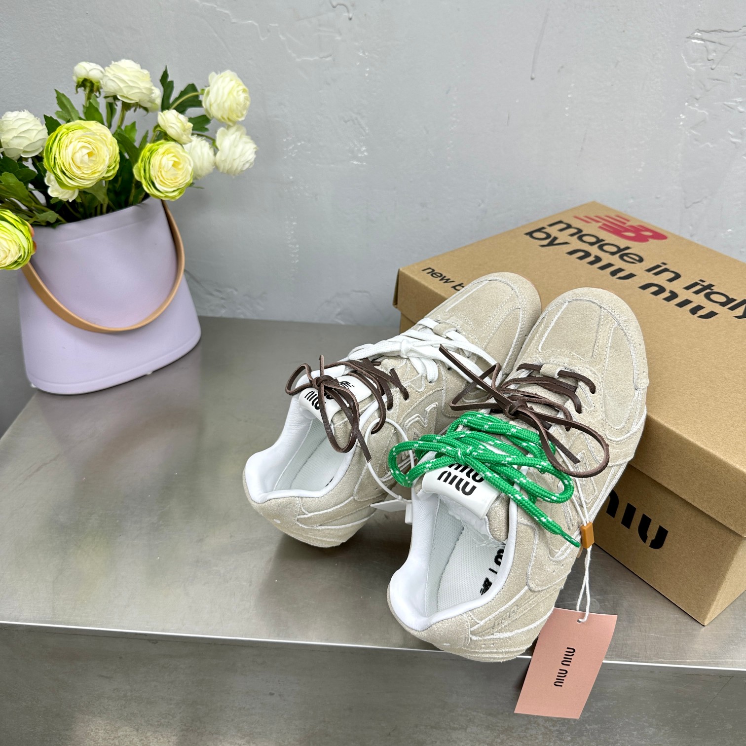 Miu Miu & New Balance NB530 Co branded Sports Shoes - Image 4