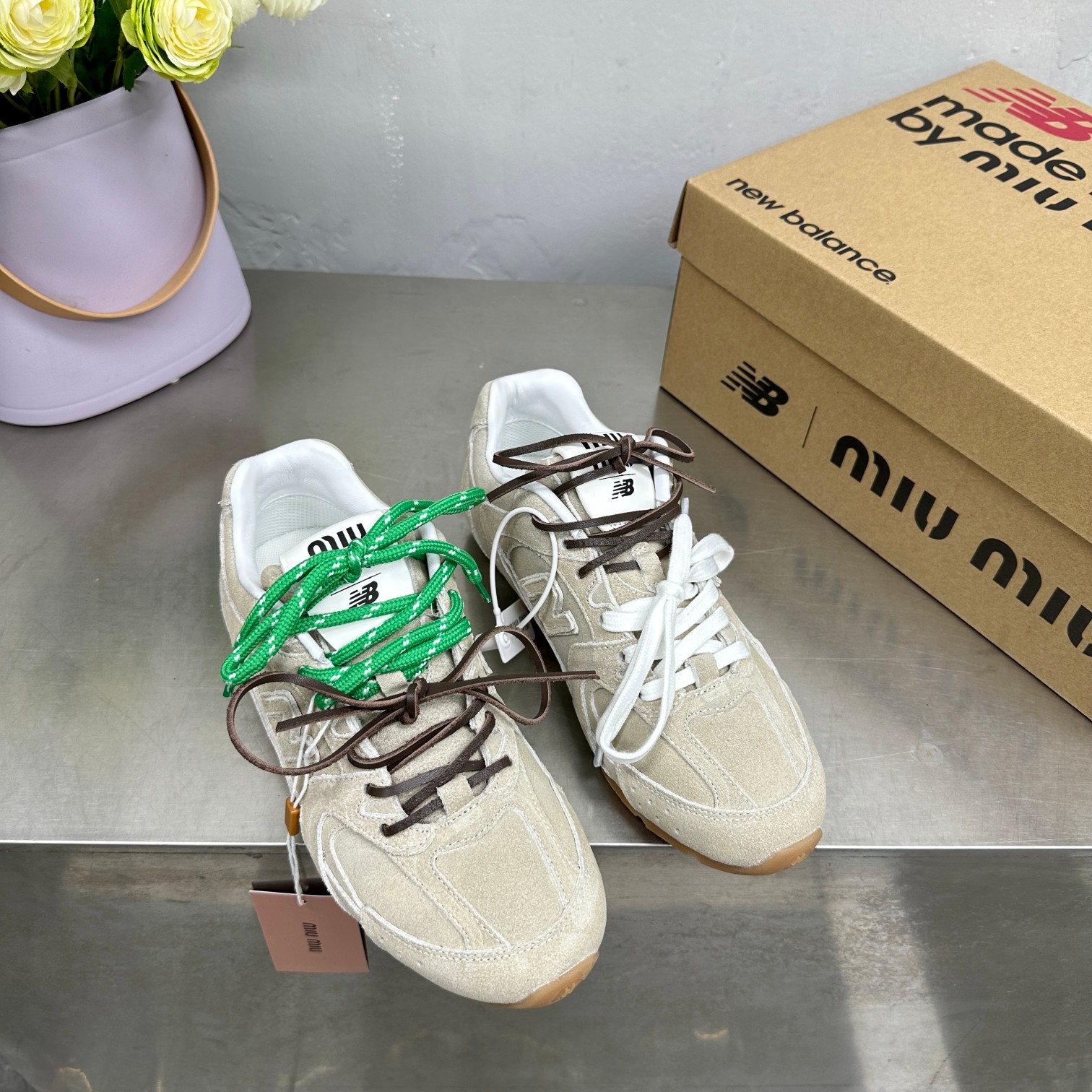 Miu Miu & New Balance NB530 Co branded Sports Shoes - Image 7