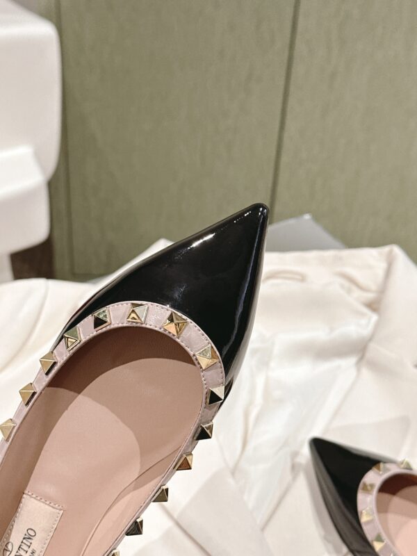 VALENTINO ROCKSTUD Riveted Flat Shoes - Image 5