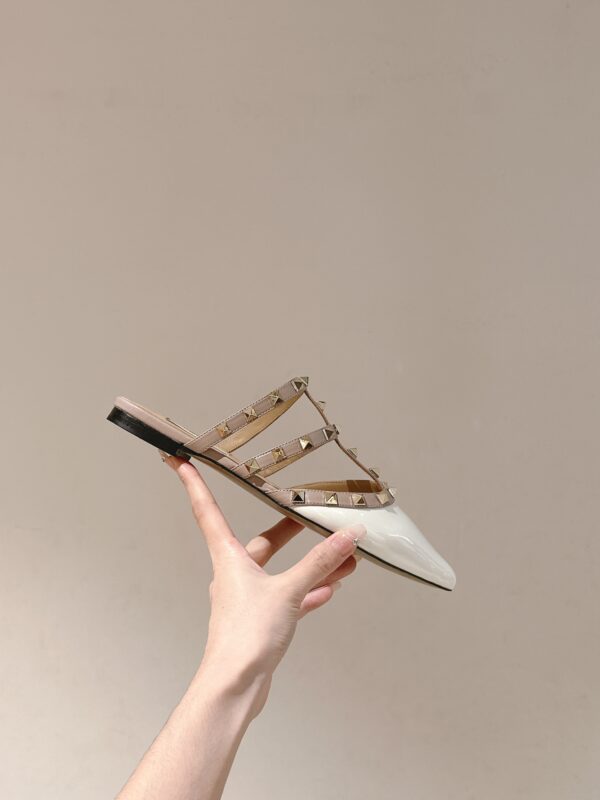 VALENTINO ROCKSTUD Riveted Flat Shoes - Image 7