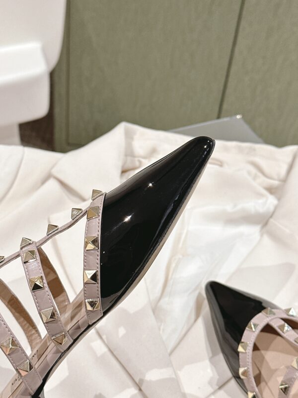 VALENTINO ROCKSTUD Riveted Flat Shoes - Image 5