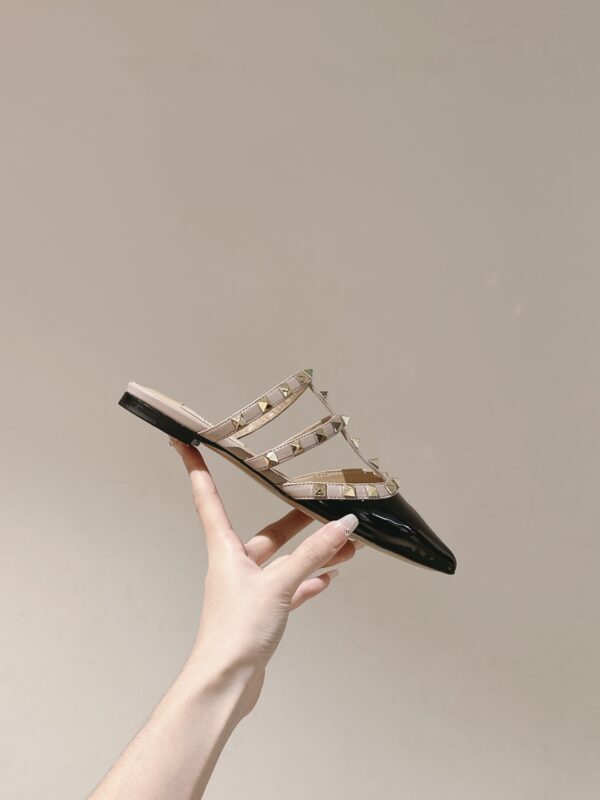 VALENTINO ROCKSTUD Riveted Flat Shoes - Image 7