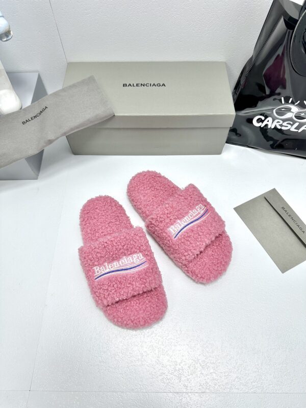 Balenciaga Political Campaign logo embroidered slippers - Image 2