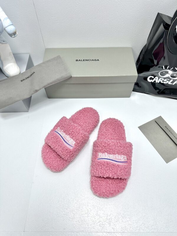 Balenciaga Political Campaign logo embroidered slippers - Image 5