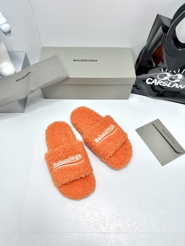Balenciaga Political Campaign logo embroidered slippers - Image 2