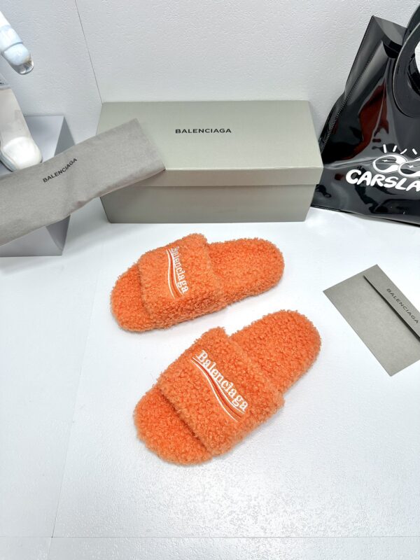 Balenciaga Political Campaign logo embroidered slippers - Image 4