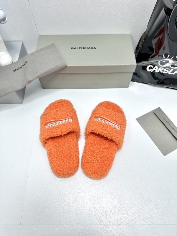 Balenciaga Political Campaign logo embroidered slippers - Image 5
