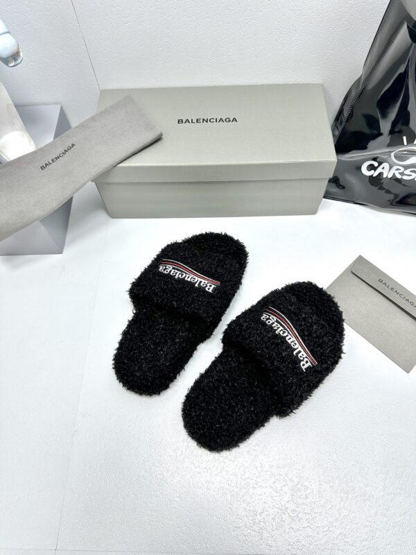 Balenciaga Political Campaign logo embroidered slippers - Image 5