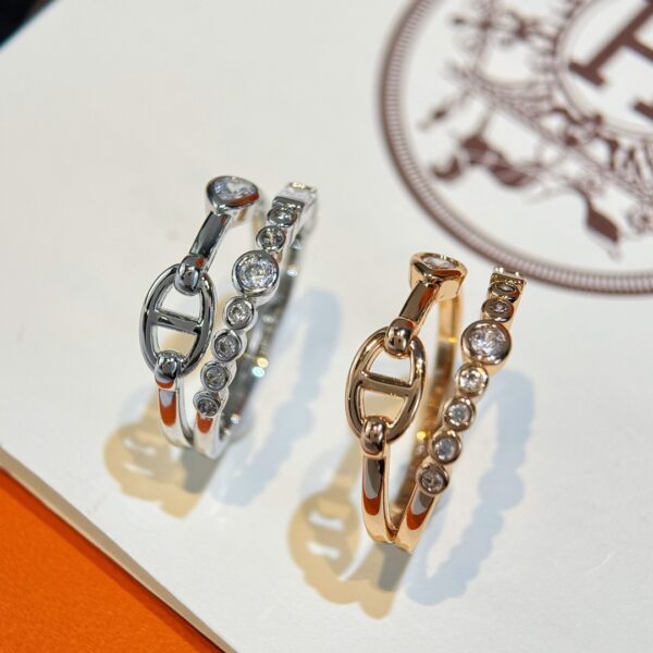 HERMES double-layer pig nose ring - Image 3
