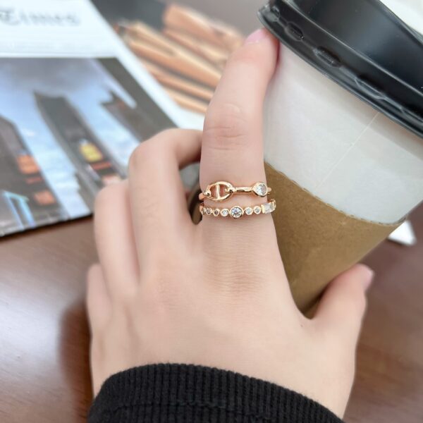 HERMES double-layer pig nose ring - Image 4