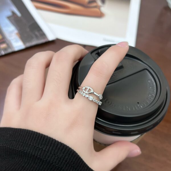 HERMES double-layer pig nose ring - Image 5