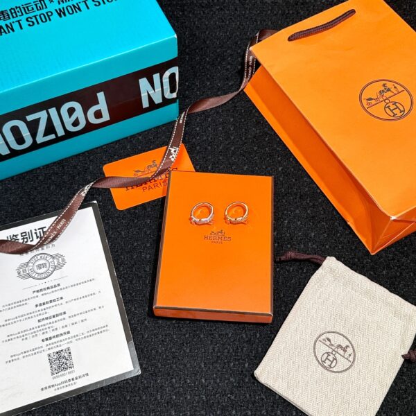 HERMES Full Diamond Lock Ring - Image 2
