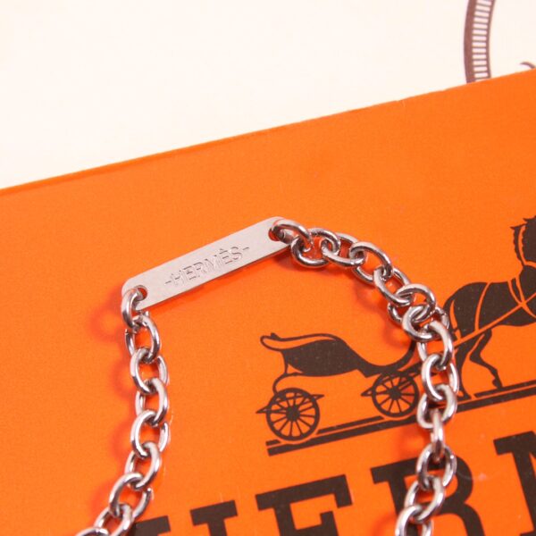 Hermes Carrousel Buffalo Horn Necklace - Image 8