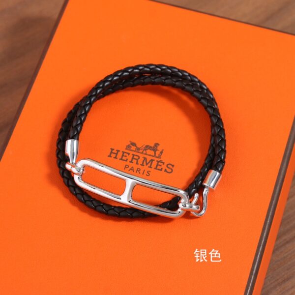 Hermes Roulis Double Loop Bracelet - Image 4