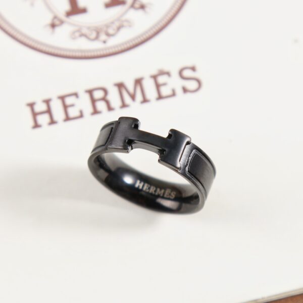 Hermes CLIC HH SO BLACK BRACELET Black Knight Ring