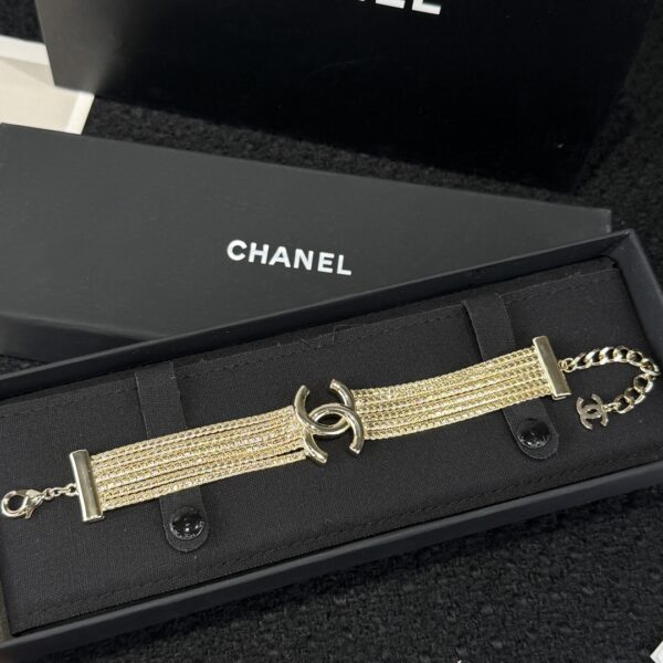 Chanel Double C Tassel Lava Bracelet - Image 4