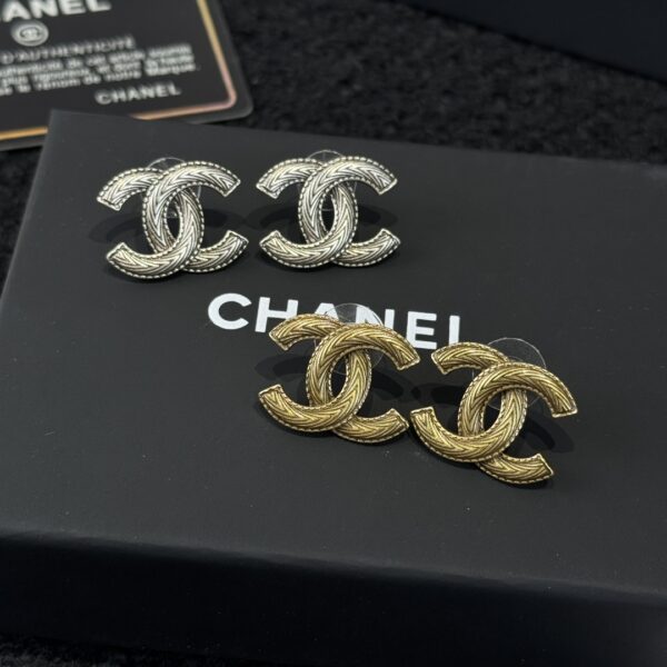 Chanel C1 Double C Earnail Earrings - Image 6