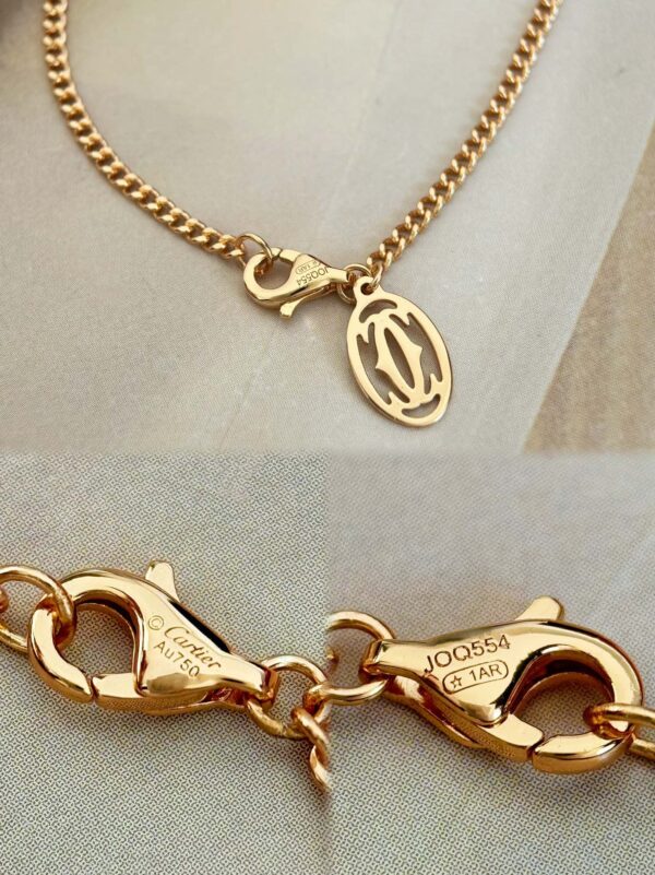 Cartier Trinity Box 100th Anniversary Limited Three Ring Tri Color Necklace - Image 8