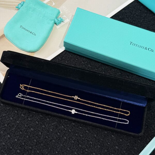 Tiffany&CO Double layer Double T Full Diamond Bracelet
