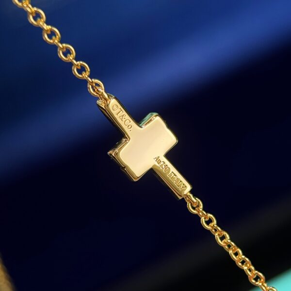 Tiffany&CO Double layer Double T Full Diamond Bracelet - Image 7