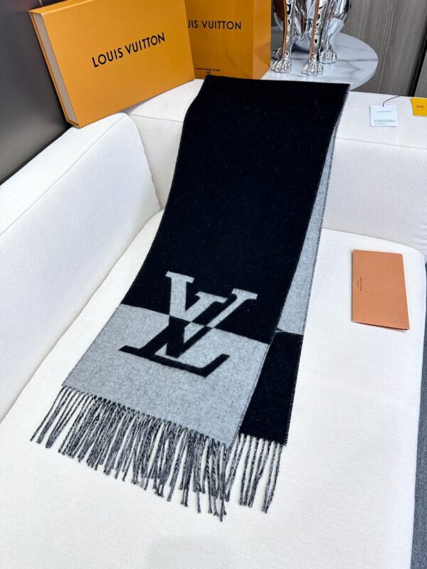 LV Graphic Dual Scarf - Image 5