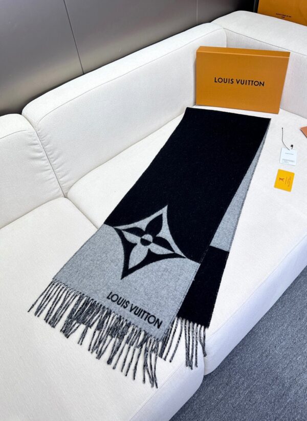 LV Graphic Dual Scarf - Image 6