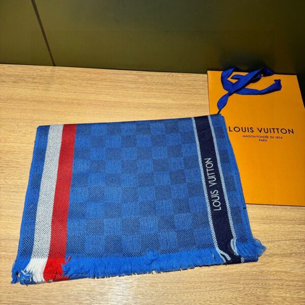 LV plaid long scarf