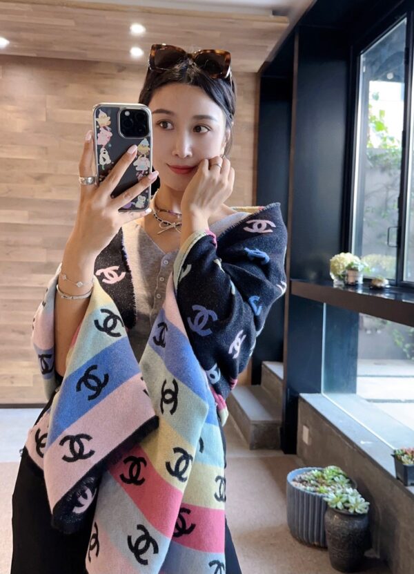 Chanel Rainbow Scarf - Image 2
