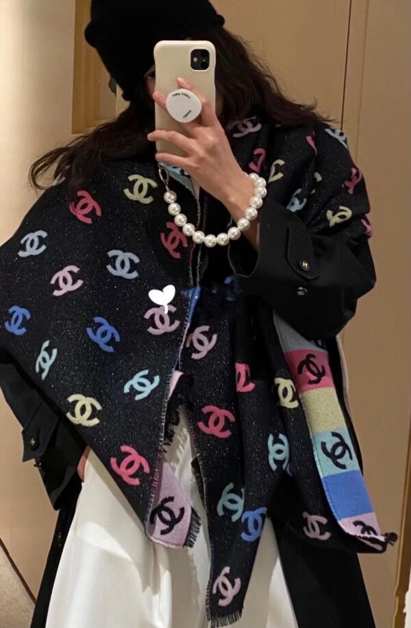 Chanel Rainbow Scarf - Image 3