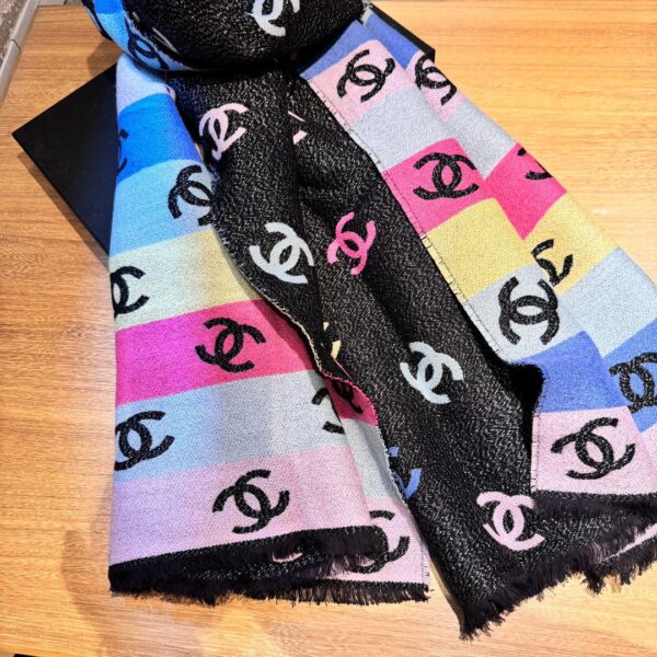 Chanel Rainbow Scarf - Image 4