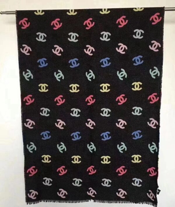 Chanel Limited Edition Colorful Striped Scarf - Image 4