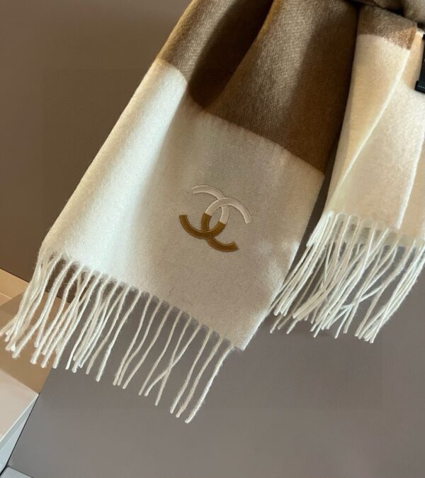 Chanel Classic Cashmere Scarf - Image 5