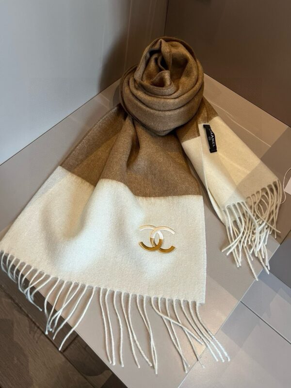 Chanel Classic Cashmere Scarf - Image 6