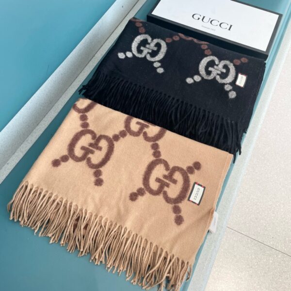 GUCCI cashmere shawl scarf