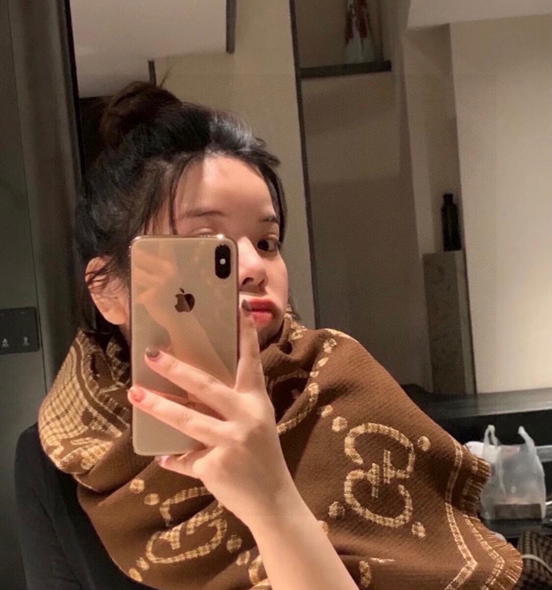 GUCCI wool and silk scarf - Image 6