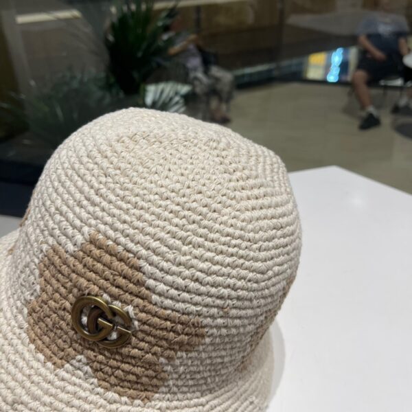 GUCCI knitted hat sun hat - Image 3