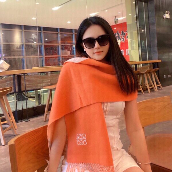 LOEWE double sided cashmere scarf - Image 2
