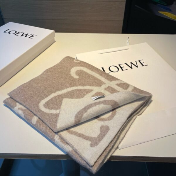 LOEWE cashmere jacquard scarf