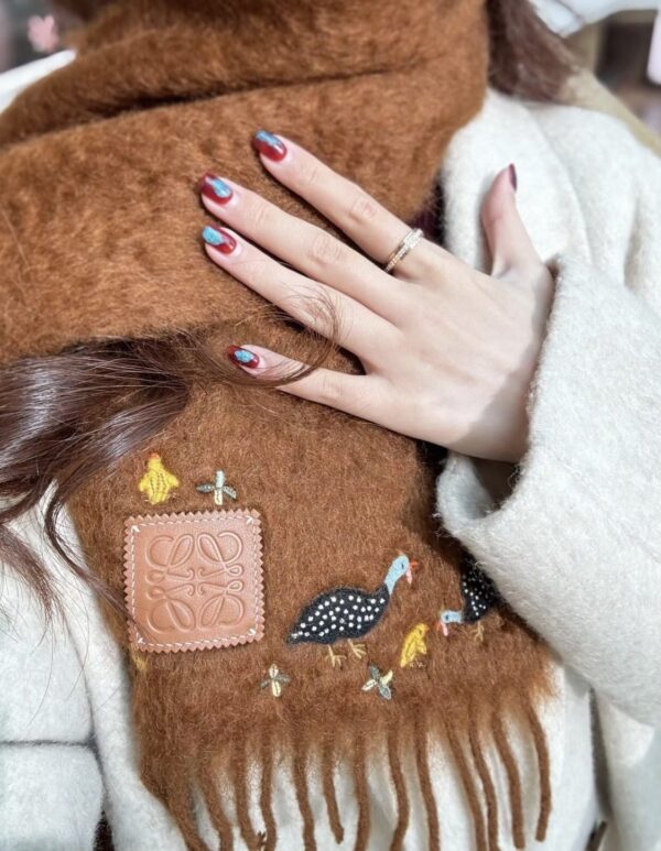LOEWE color blocked scarf - Image 3