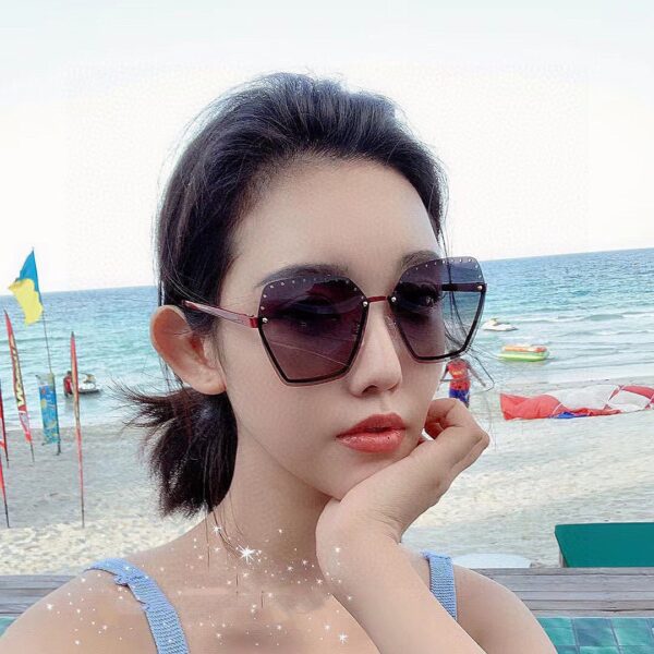 CHANEL Rimless Sunglasses - Image 2