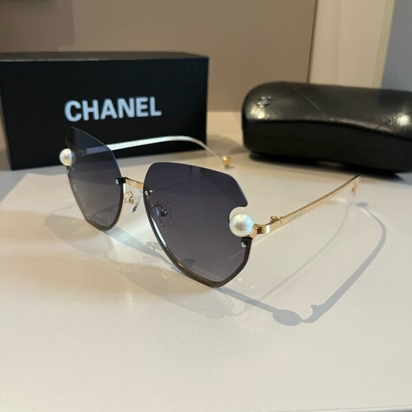 Chanel Pearl Sun Sunglasses - Image 3